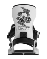 BENT METAL Transfer Snowboard Bindings White 2027 Men's Snowboard Bindings Bent Metal 