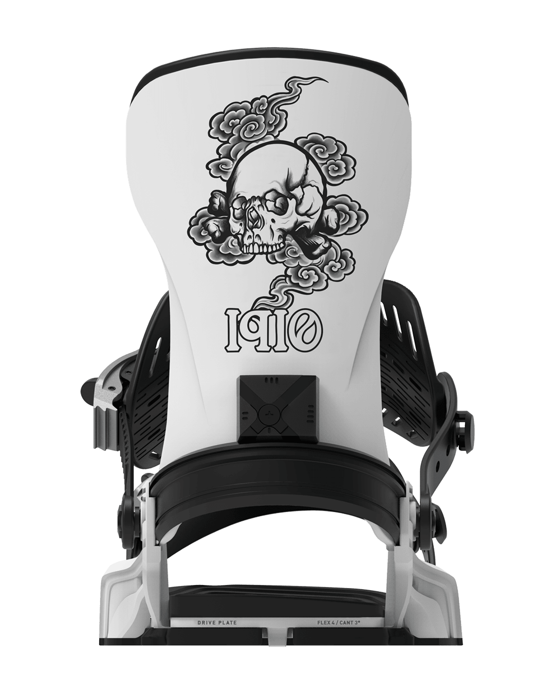 BENT METAL Transfer Snowboard Bindings White 2027 Men's Snowboard Bindings Bent Metal 