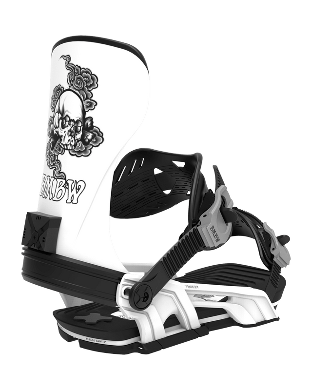 BENT METAL Transfer Snowboard Bindings White 2027 Men's Snowboard Bindings Bent Metal 