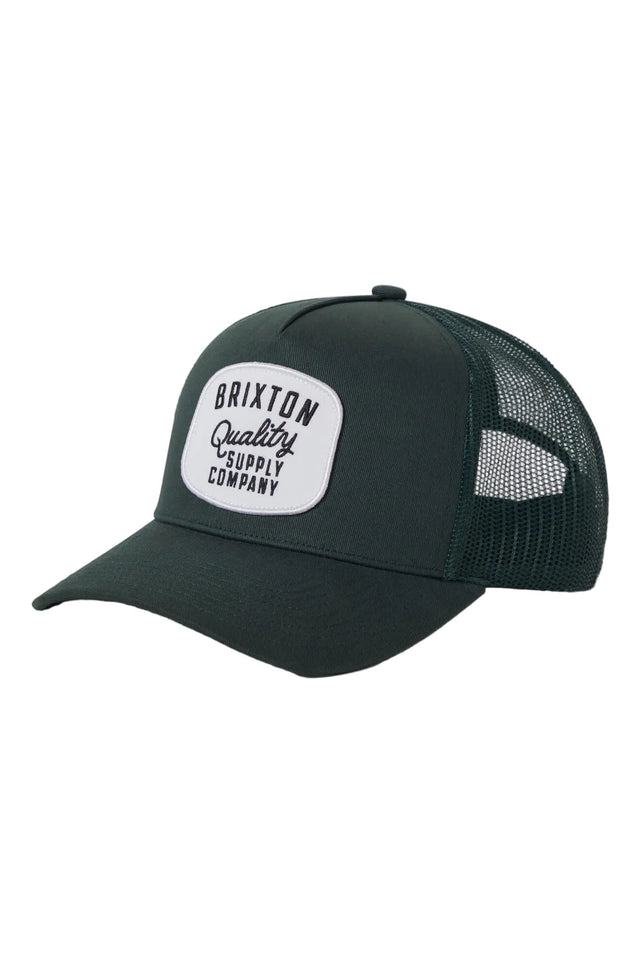 BRIXTON Hubal MP Trucker Hat Primal Green/Primal Green Men's Hats Brixton 