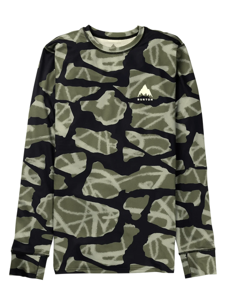 BURTON Lightweight X Crewneck Base Layer Graffiti Camo Men's Base Layers Burton 