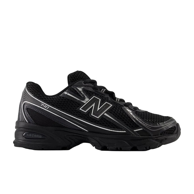 NEW BALANCE 740 Shoes Black/Silver Metallic Men's Skate Shoes New Balance 