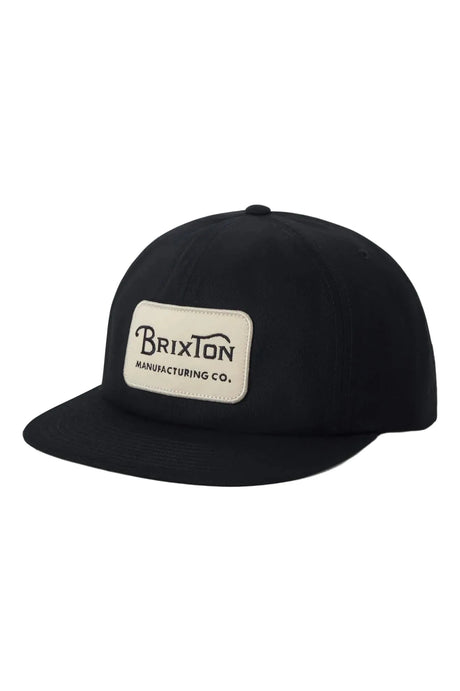 BRIXTON Grade HP Snapback Black/Off White Men's Hats Brixton 