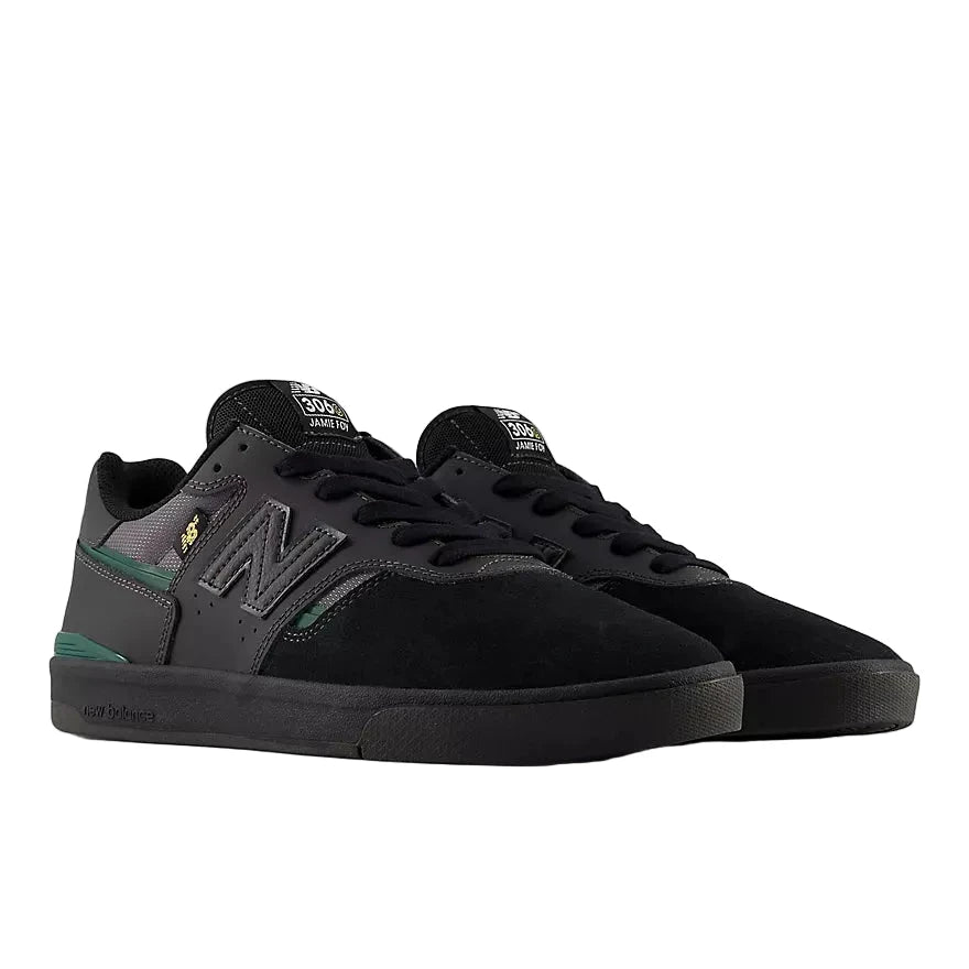 NB NUMERIC Jamie Foy 306 Cup Shoes Black/Nightwatch Green Men's Skate Shoes New Balance 