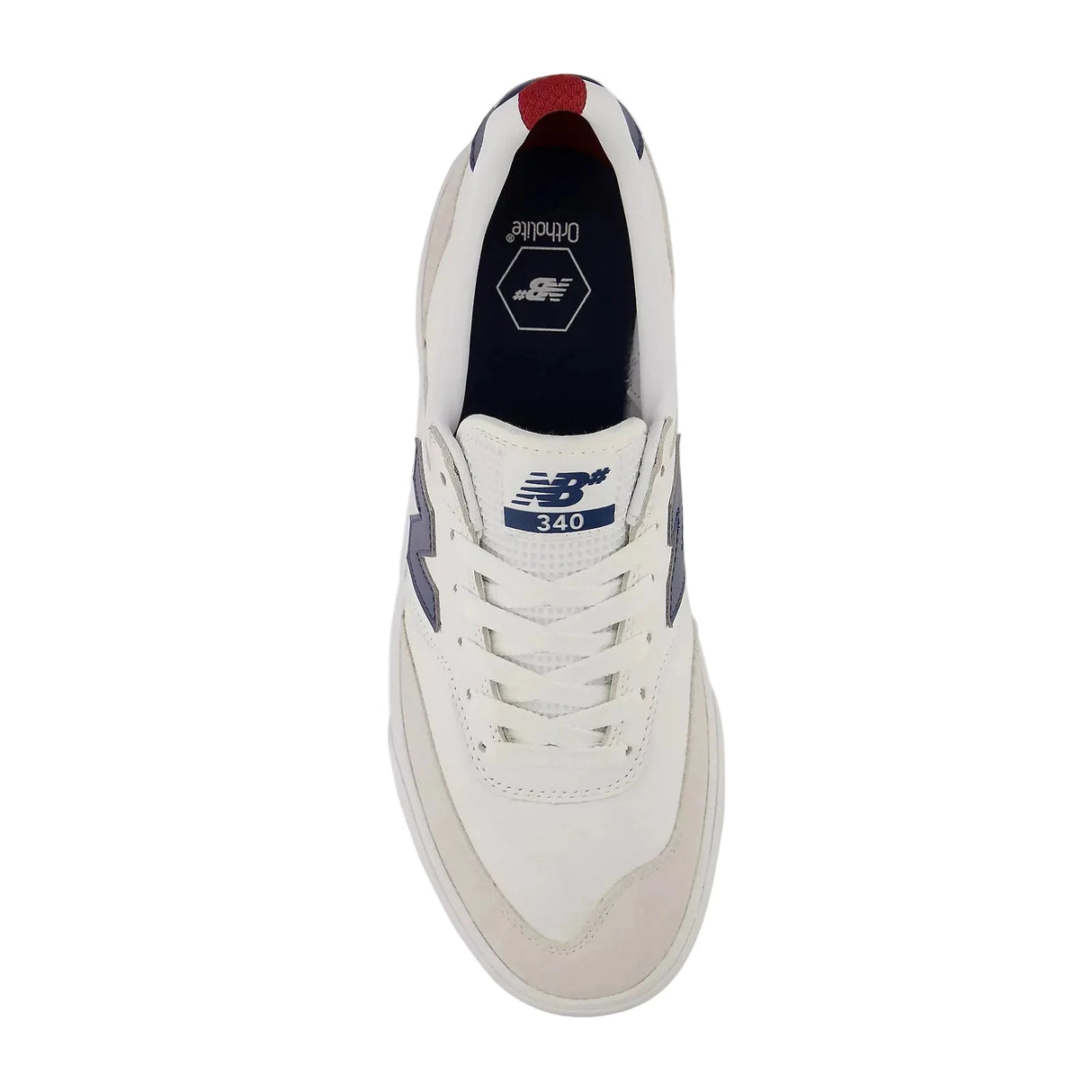 NB NUMERIC 340 Shoes White/NB Navy Men's Skate Shoes New Balance 