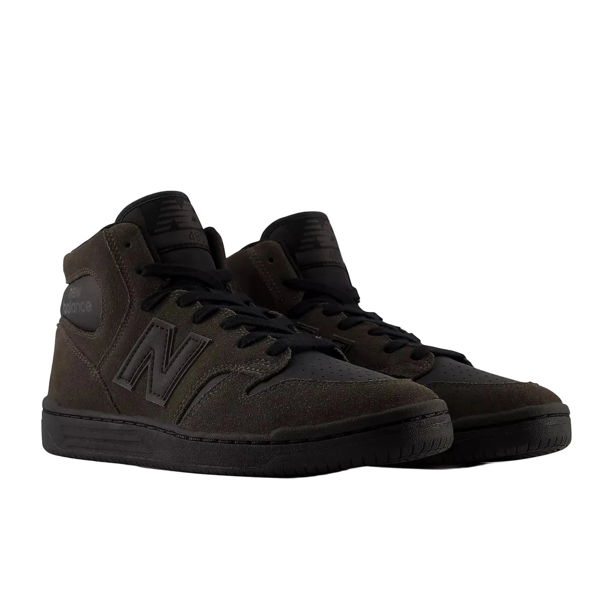NB NUMERIC 480 High Shoes Black Cement/Black Men's Skate Shoes New Balance 