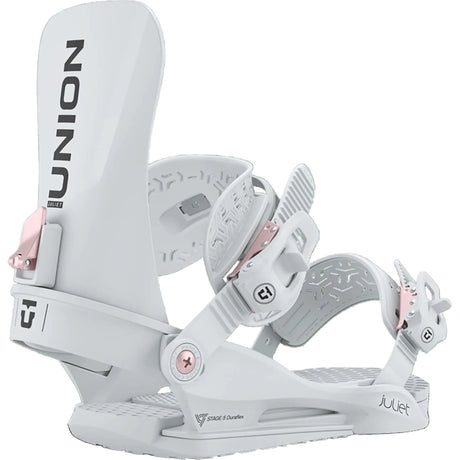 UNION Women's Juliet Snowboard Bindings Light Grey 2027 Women's Snowboard Bindings Union 