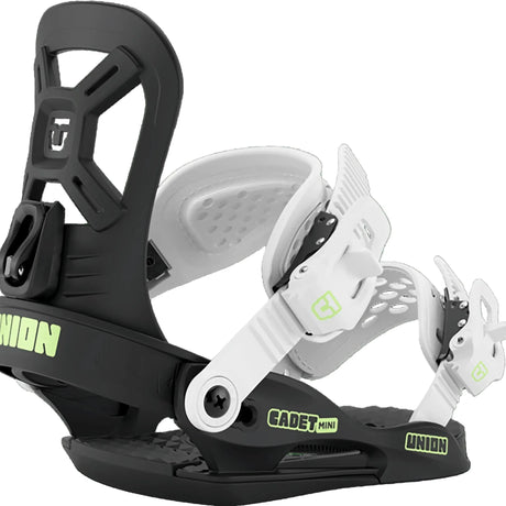 UNION Youth Cadet Mini Snowboard Bindings Black 2027 Youth Snowboard Bindings Union 