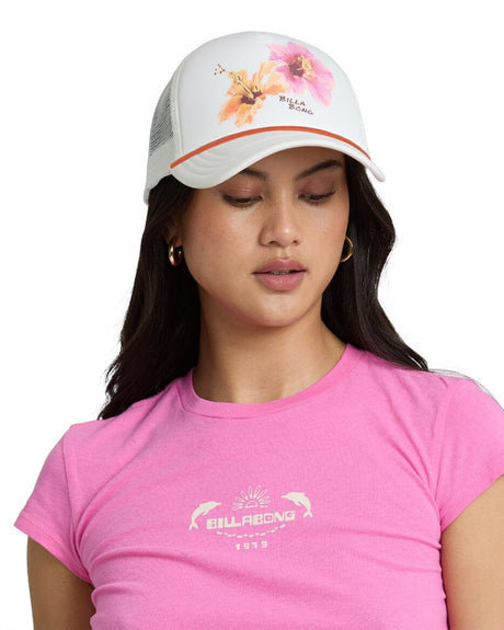 BILLABONG Women's Grandpa Trucker Hat Salt Crystal Women's Hats Billabong 