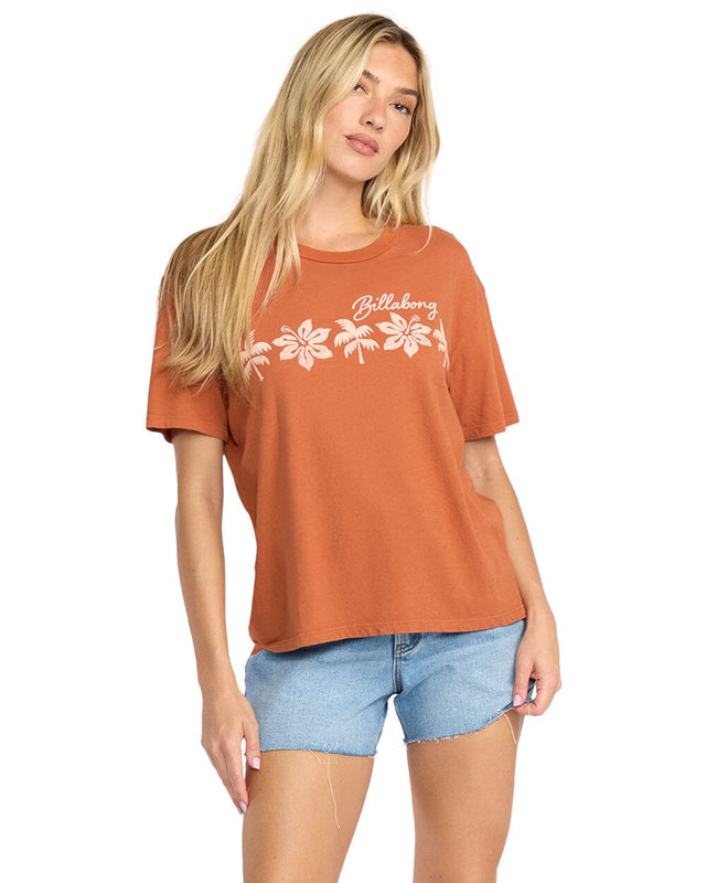 BILLABONG Women's Garden Keeper Babe T-Shirt Sedona Men's Short Sleeve T-Shirts Billabong 