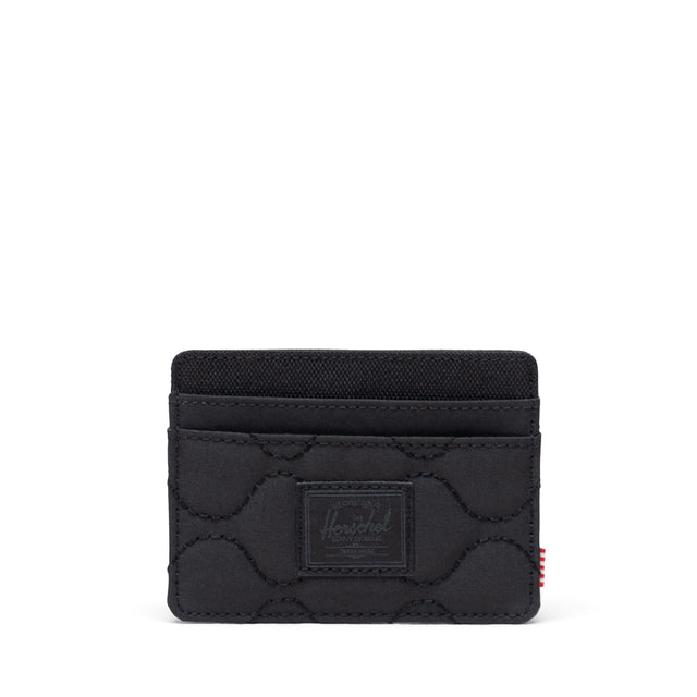 HERSCHEL Charlie Quilted Capsule Cardholder Black Men's Wallets Herschel Supply Company 