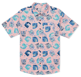 HURLEY HURLEY One And Only Lido Stretch Short Sleeve Button Up Candy Pink Men's Short Sleeve Button Up Shirts Hurley 