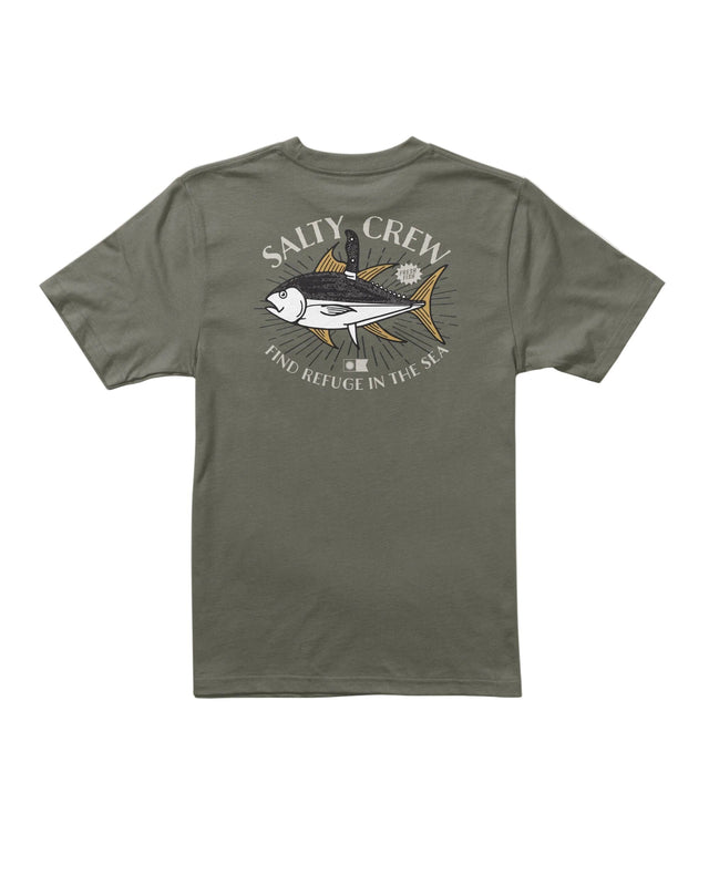 SALTY CREW Boys Omakase T-Shirt Dusty Olive Boy's T-Shirts Salty Crew 