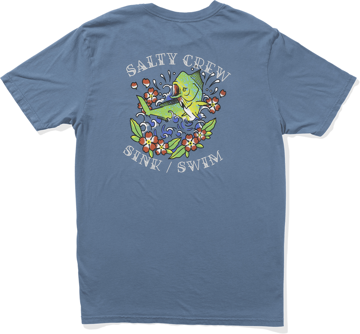 SALTY CREW Old School Vintage T-Shirt Slate Men's Short Sleeve T-Shirts Salty Crew 