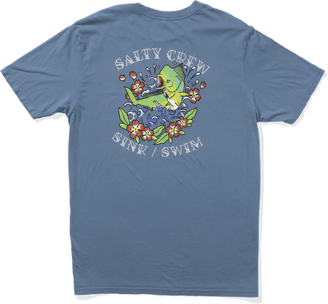 SALTY CREW Old School Vintage T-Shirt Slate Men's Short Sleeve T-Shirts Salty Crew 