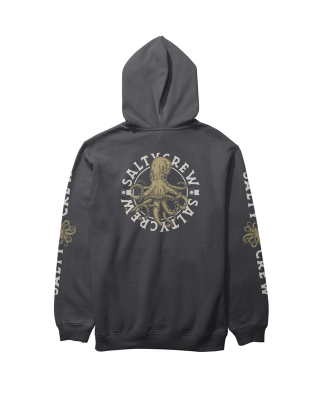 SALTY CREW Tentacles Fleece Pullover Hoodie Black Men's Pullover Hoodies Salty Crew 