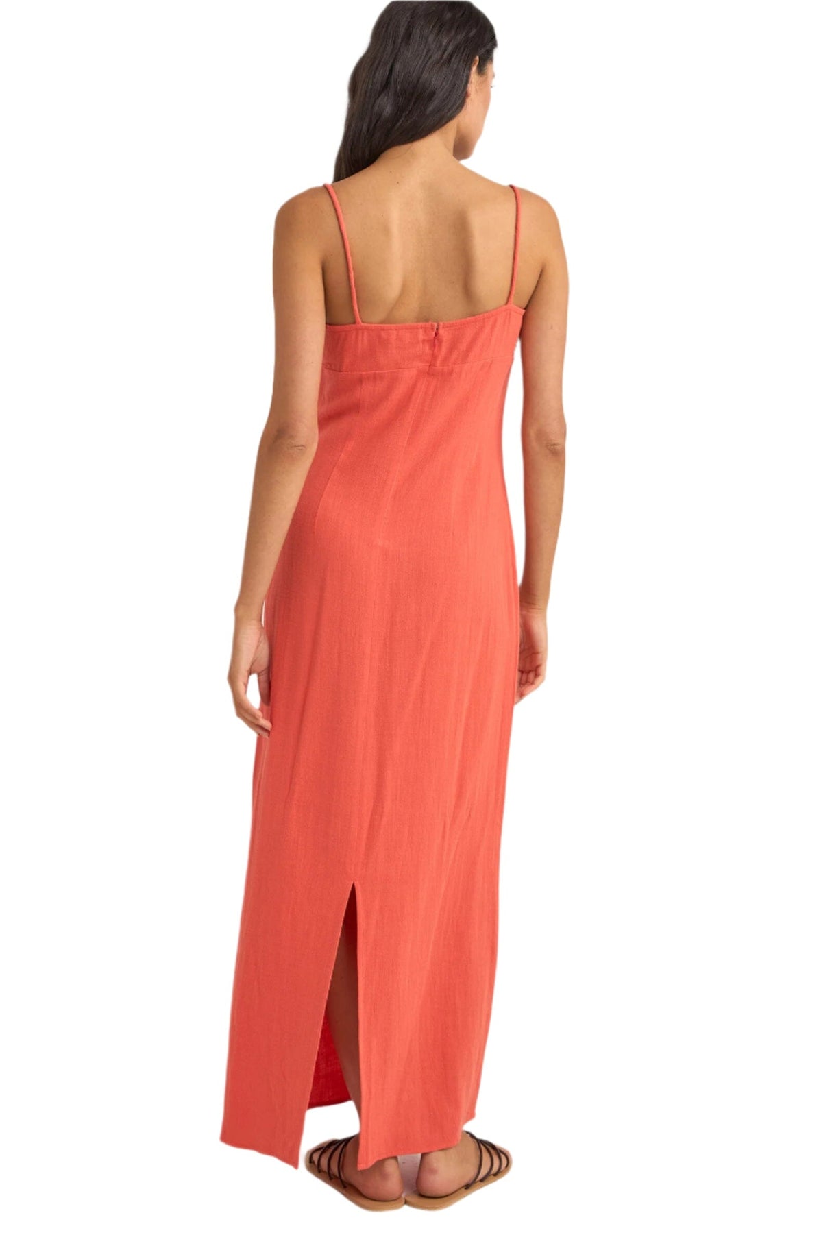 RHYTHM Women's Austin Gathered Maxi Dress Coral Women's Dresses Rhythm 