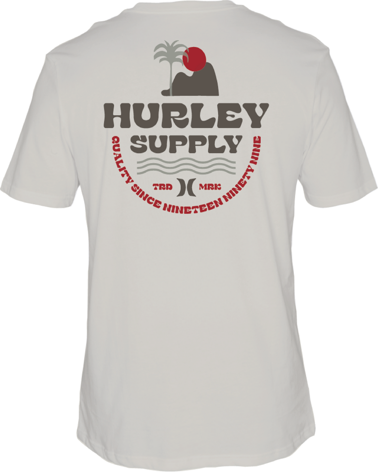 HURLEY Sunsets T-Shirt Bone Men's Short Sleeve T-Shirts Hurley 
