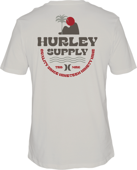 HURLEY Sunsets T-Shirt Bone Men's Short Sleeve T-Shirts Hurley 