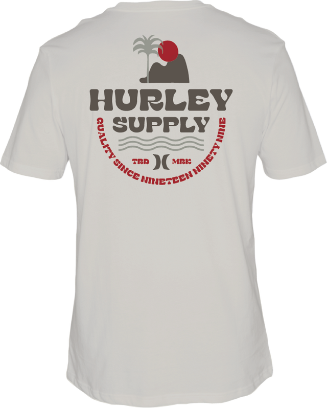 HURLEY Sunsets T-Shirt Bone Men's Short Sleeve T-Shirts Hurley 