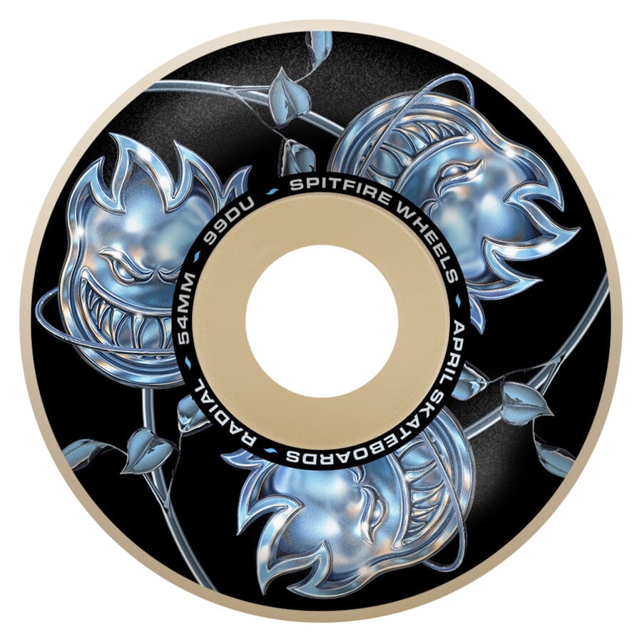 SPITFIRE F4 99D April Bighead Rose Radial 54mm Skateboard Wheels