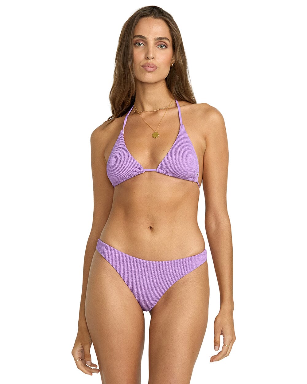 BILLABONG Women's Summer High Tanga Bikini Bottom Paradise Purple Women's Bikini Bottoms Billabong 