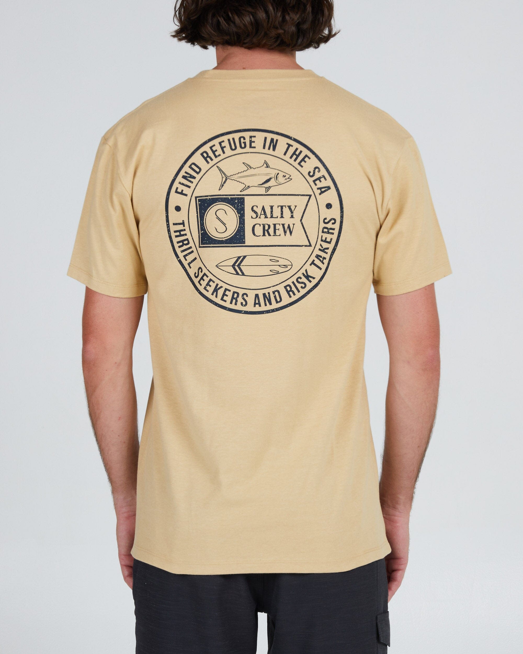 SALTY CREW Legends Premium T-Shirt Camel Men's Short Sleeve T-Shirts Salty Crew 