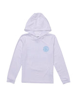 SALTY CREW Boys Global Hooded Sunshirt White/Slate Youth Rashguards Salty Crew 