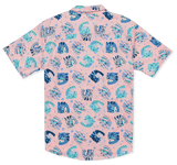 HURLEY HURLEY One And Only Lido Stretch Short Sleeve Button Up Candy Pink Men's Short Sleeve Button Up Shirts Hurley 