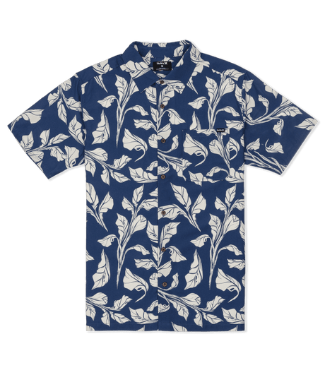 HURLEY Aero Button Up Shirt Submarine Men's Short Sleeve Button Up Shirts Hurley 