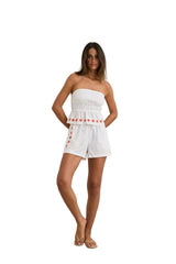 RHYTHM Women's Melia Floral Embroidered Short White Women's Shorts Rhythm 
