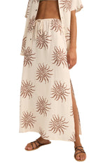 RHYTHM Women's Seafarer Maxi Skirt Brown Women's Skirts Rhythm 