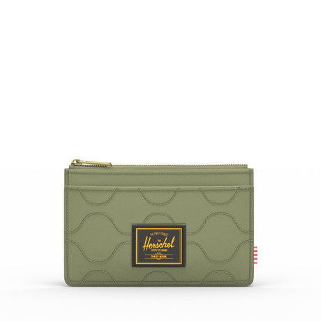 HERSCHEL Quilted Oscar Cardholder Loden Green Tonal Men's Wallets Herschel Supply Company 