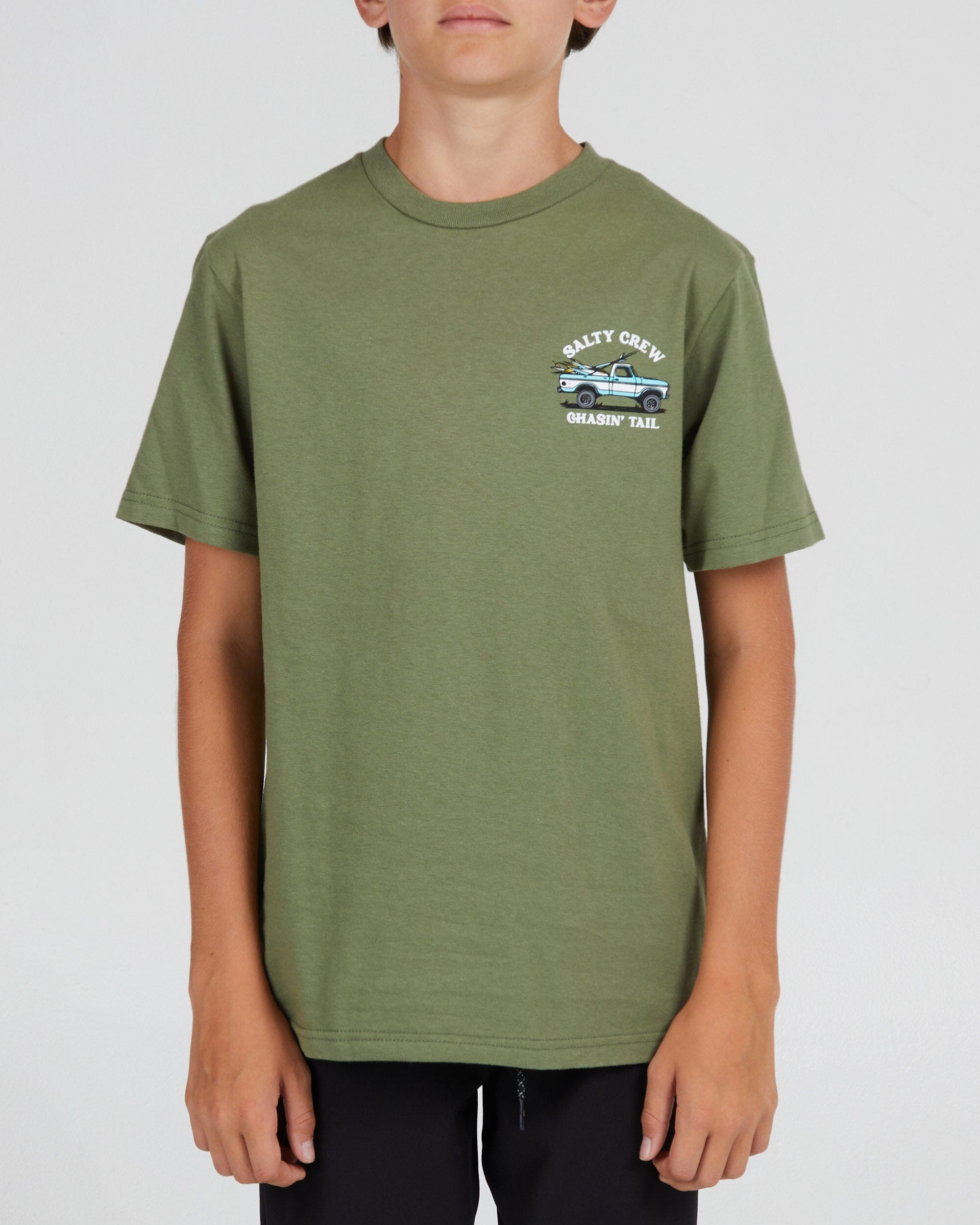 SALTY CREW Boys Off Road T-Shirt Sage Green Boy's T-Shirts Salty Crew 
