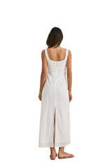 RHYTHM Women's Gigi Gathered Maxi Dress White Women's Dresses Rhythm 
