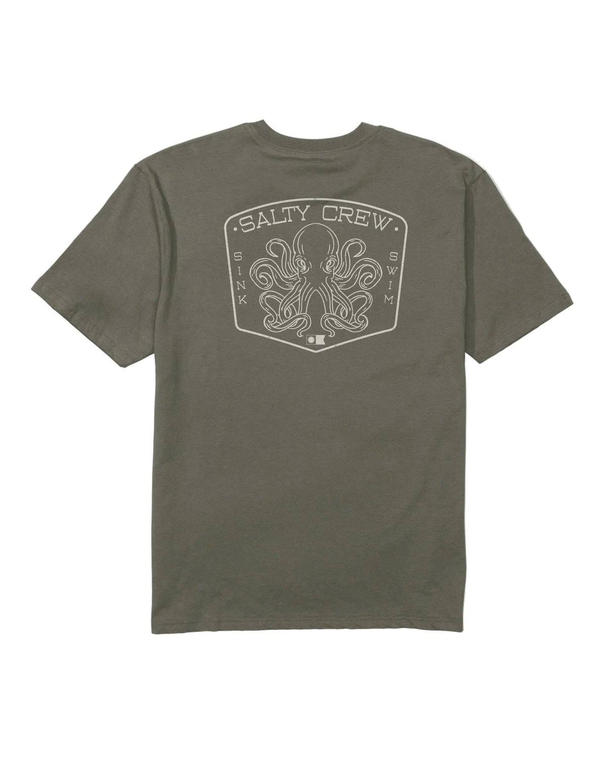 SALTY CREW Tako Club Classic T-Shirt Dusty Olive Men's Short Sleeve T-Shirts Salty Crew 