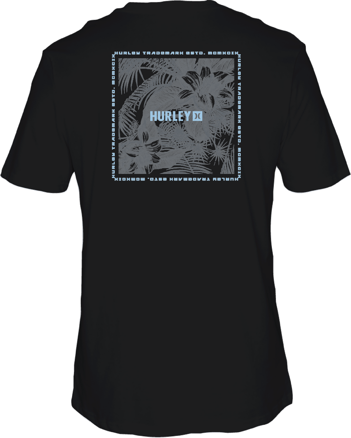 HURLEY Fern Gradient T-Shirt Black Men's Short Sleeve T-Shirts Hurley 