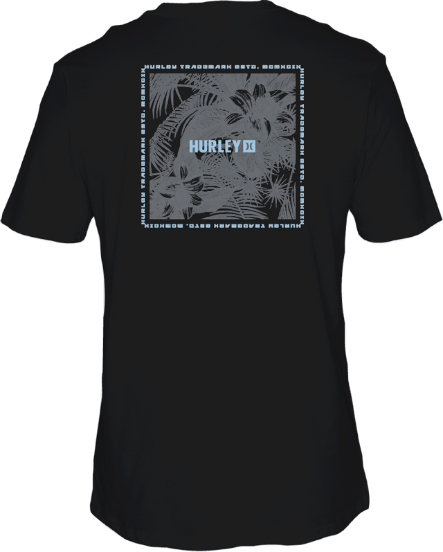 HURLEY Fern Gradient T-Shirt Black Men's Short Sleeve T-Shirts Hurley 