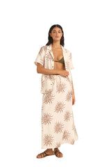 RHYTHM Women's Seafarer Maxi Skirt Brown Women's Skirts Rhythm 