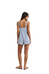 RHYTHM Women's Lola Check Romper Blue Women's Rompers & Jumpsuits Rhythm 