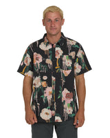BILLABONG Sundays Short Sleeve Button Up Black Men's Short Sleeve Button Up Shirts Billabong 