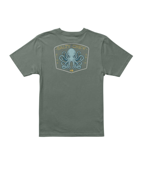 SALTY CREW Boys Tako Club T-Shirt Laurel Wreath Men's Short Sleeve T-Shirts Salty Crew 