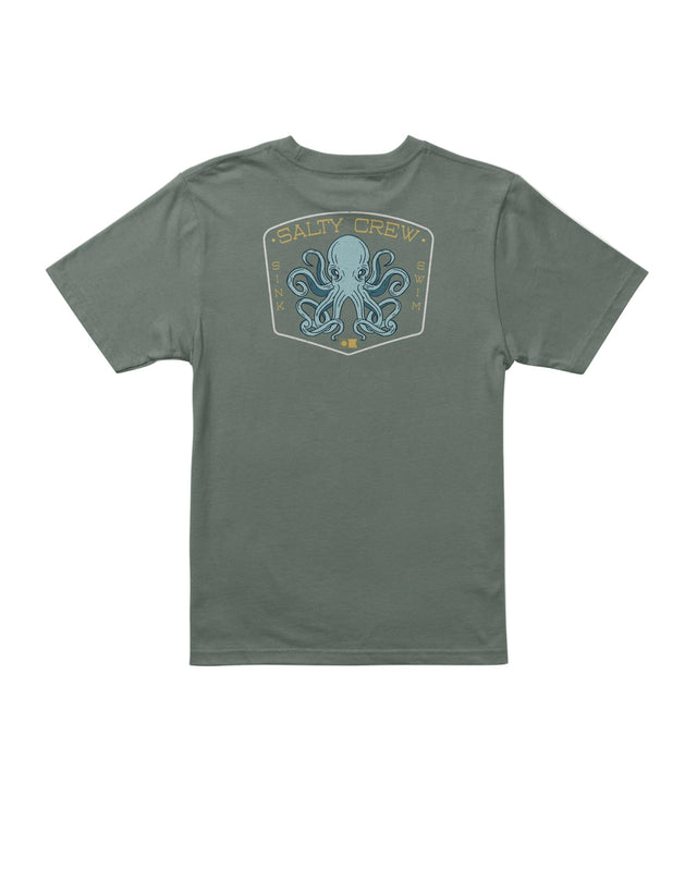 SALTY CREW Boys Tako Club T-Shirt Laurel Wreath Men's Short Sleeve T-Shirts Salty Crew 
