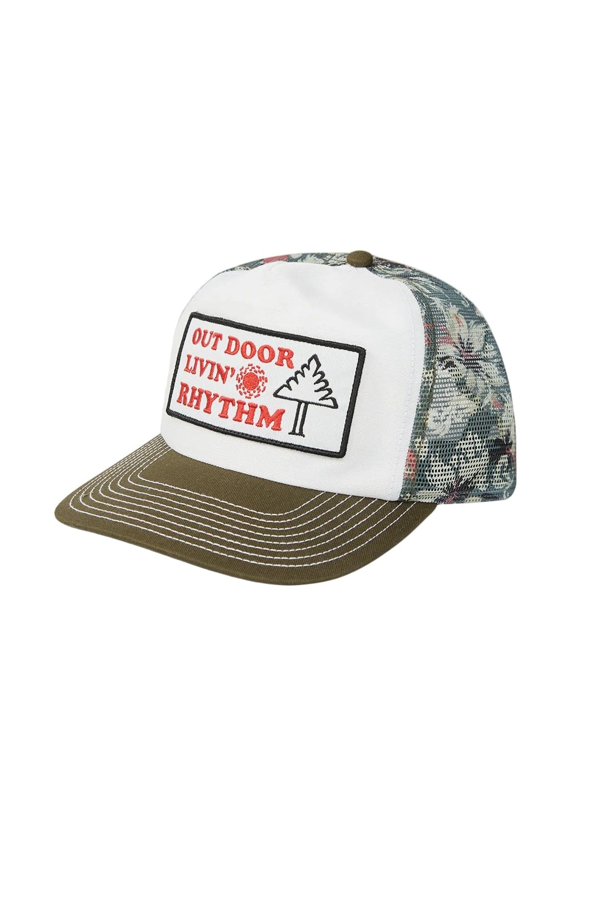 RHYTHM Tropical Camo Trucker Cap Camo Men's Hats Rhythm 