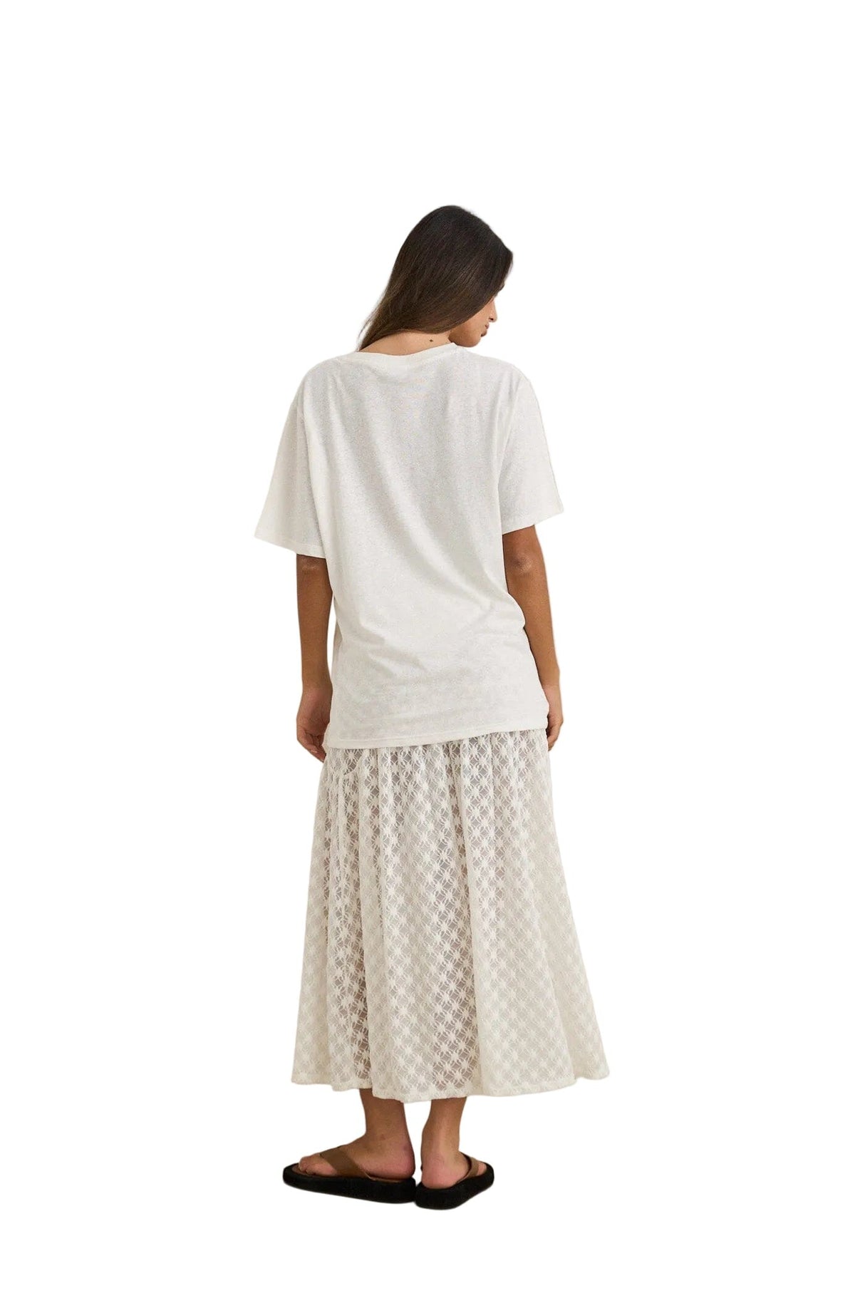 RHYTHM Women's Gigi Lace Maxi Skirt White Women's Skirts Rhythm 