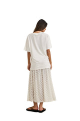 RHYTHM Women's Gigi Lace Maxi Skirt White Women's Skirts Rhythm 