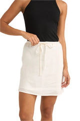 RHYTHM Women's Lenny Drawcord Skirt White Women's Skirts Rhythm 