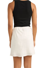 RHYTHM Women's Lenny Drawcord Skirt White Women's Skirts Rhythm 