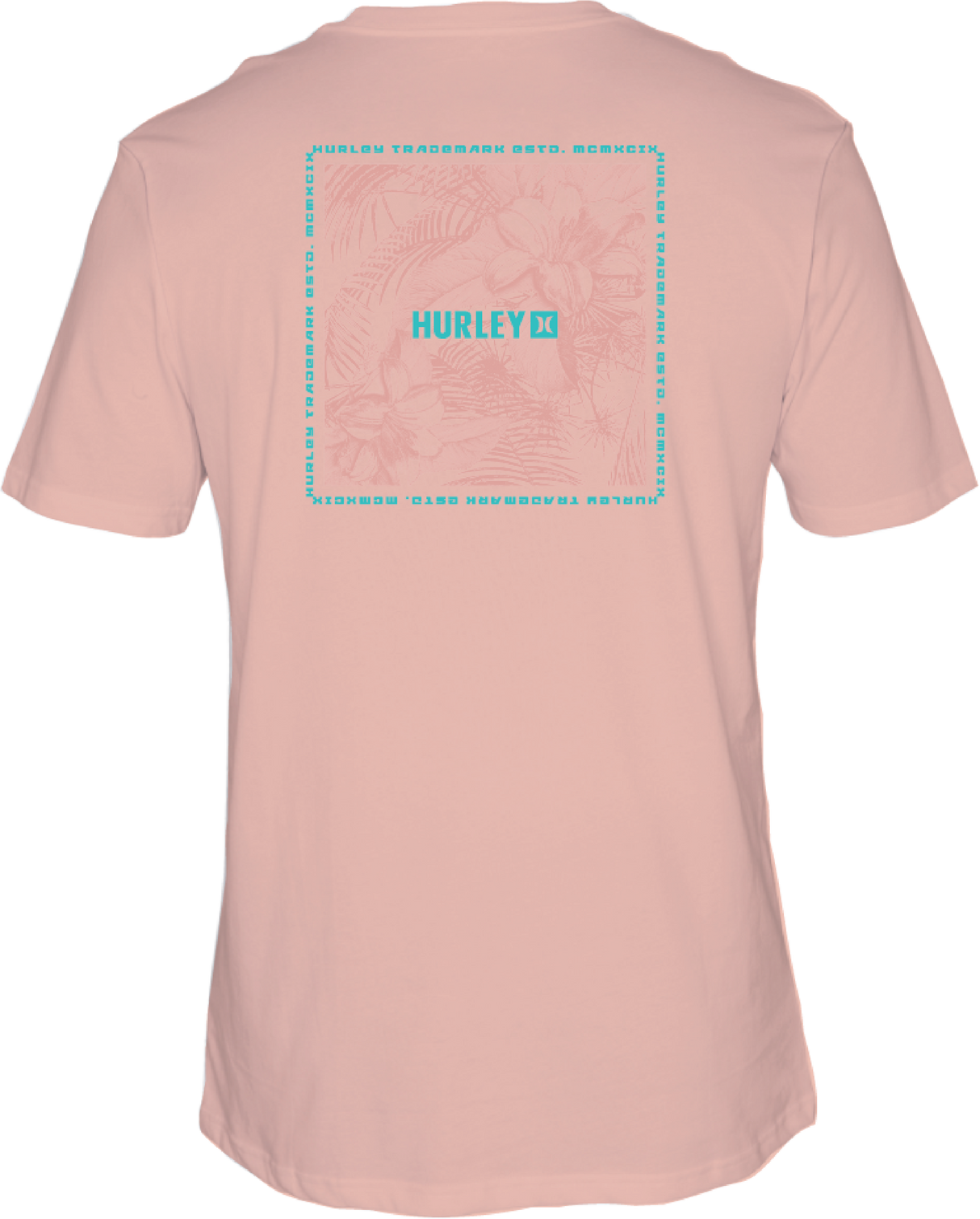 HURLEY Fern Gradient T-Shirt Candy Pink Men's Short Sleeve T-Shirts Hurley 