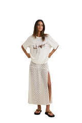 RHYTHM Women's Gigi Lace Maxi Skirt White Women's Skirts Rhythm 